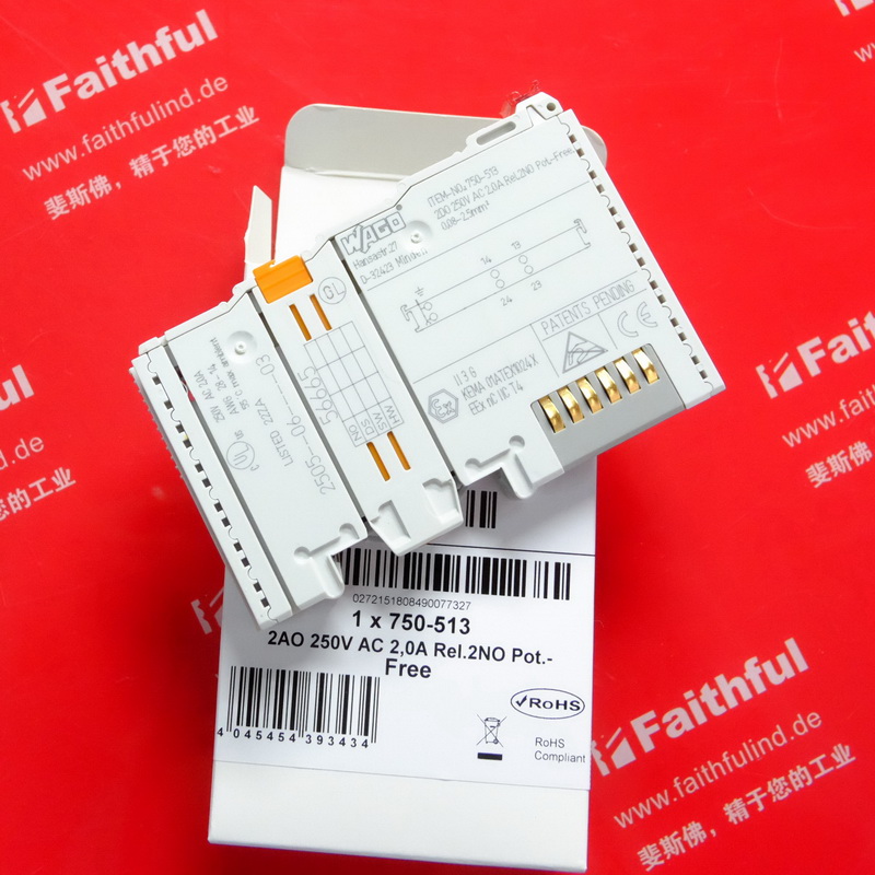 议价Wago 750-513 万可2通道数字量输模块 WAGO I/O SYSTEM