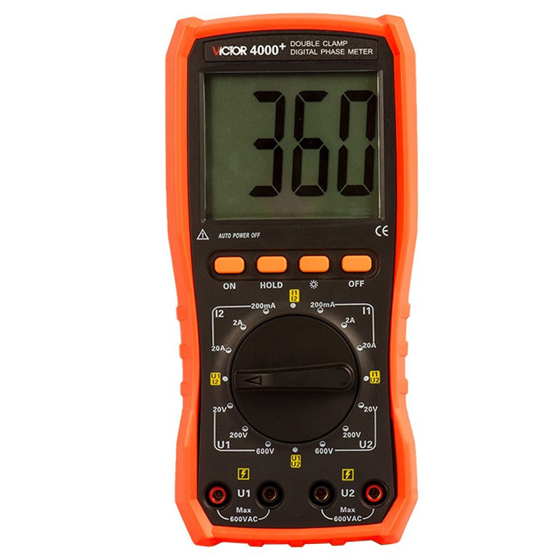 胜利双钳数字相位伏安表