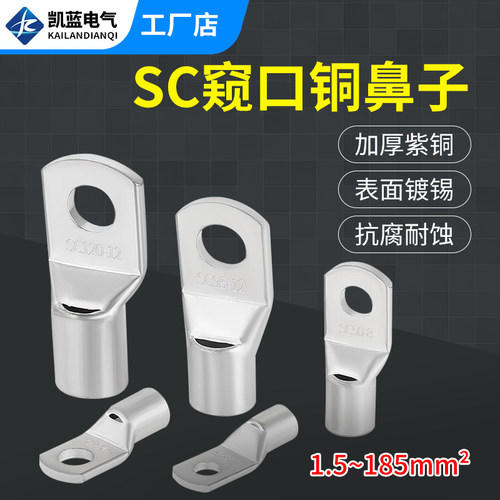 窥口接线端头紫铜鼻子耳