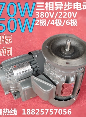 370W550W劲威 JIN WEI三相异步电机380V/220V0.5HPYT立卧式2800转