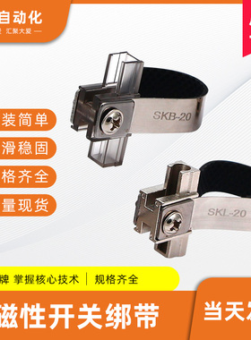 磁性开关感应器绑带支架SKB SKL MG01 MH07 CJ2 CM2圆形迷你气缸