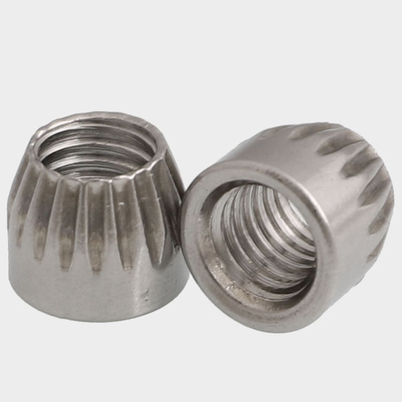 304不锈钢锥形螺母 锥型螺帽 滚花内爆螺丝帽内爆螺母 M6M8M10M12
