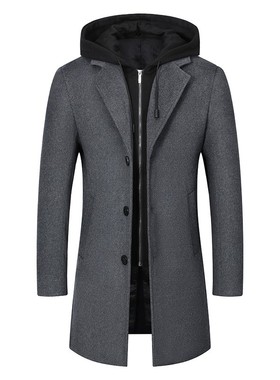 Plus Size Jacket Jackets Men Clothes Winter Trench Coat Long