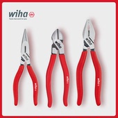 德国wiha威汉6寸尖嘴钳 钢丝剪钳电子钳 进口钳子5寸水口钳斜口钳