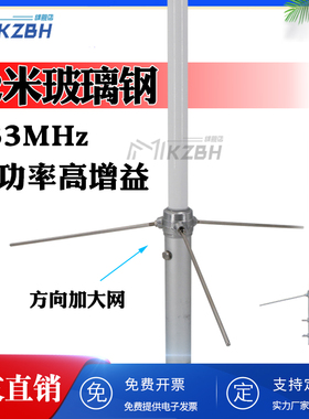 LORA网关 433MHz室外高增益玻璃钢天线 350-370-390兆 400-420-45