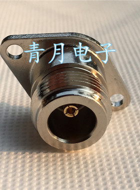 N-KFD转接头 N母菱形法兰盘两孔焊板头 L16焊PCB板RF射频同轴母座