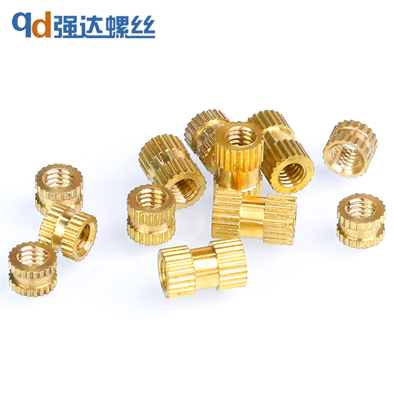 铜嵌件螺母滚花帽锁紧丝