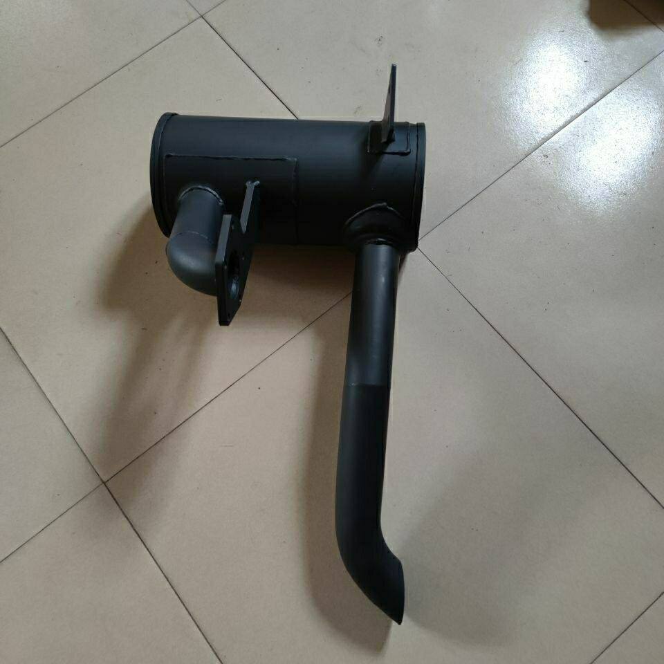 新源65/75胶轮式挖掘机  75-8/75-9玉柴发动机排气管消声器