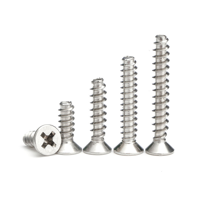不锈钢十字沉头平尾自攻