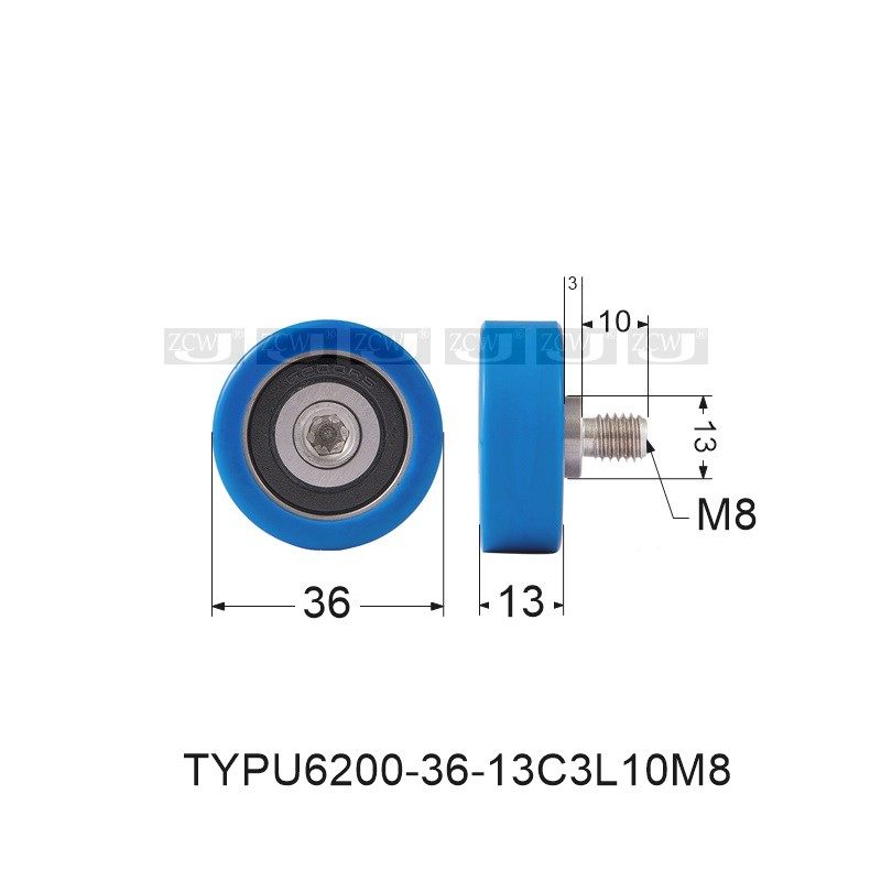 6000 6001 6002  6203包胶轴承配不绣钢螺丝杆螺栓M6 M8 M10 M12