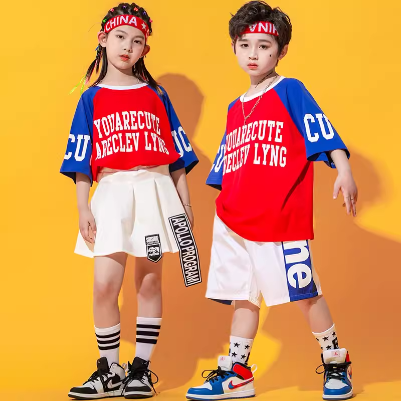 儿童街舞班服啦啦队演出