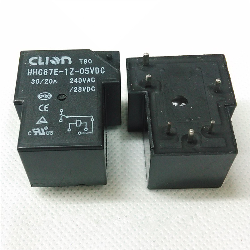 HHC67E-1Z-05VDC T90 CLION欣大继电器 一组转换30A 5v