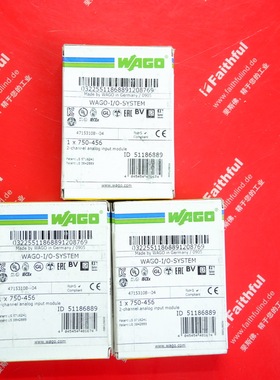 议价Wago 750-456 万可2通道模拟量输入模块 WAGO I/O SYSTEM