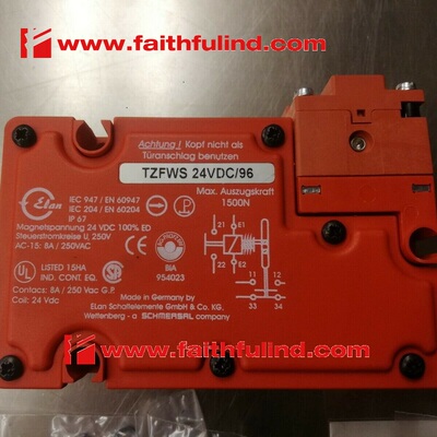 议价Schmersal TZFWS24VDC 施迈赛安全开关 TZFWS 24VDC/96