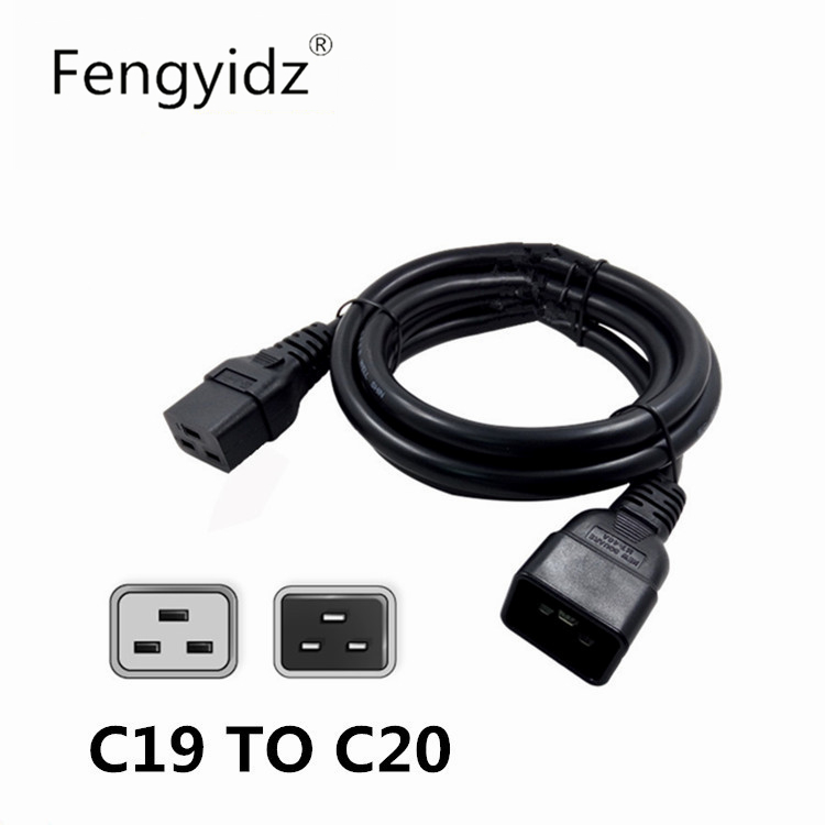 IEC320-C19 TO C20机房UPS电源线主机服务器16A公母延长线1.8米