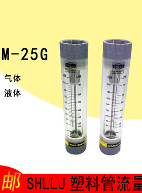 SHLLJ舜寰LZM-25G 1寸管道式流量计有机管道式浮子流量计气体液体