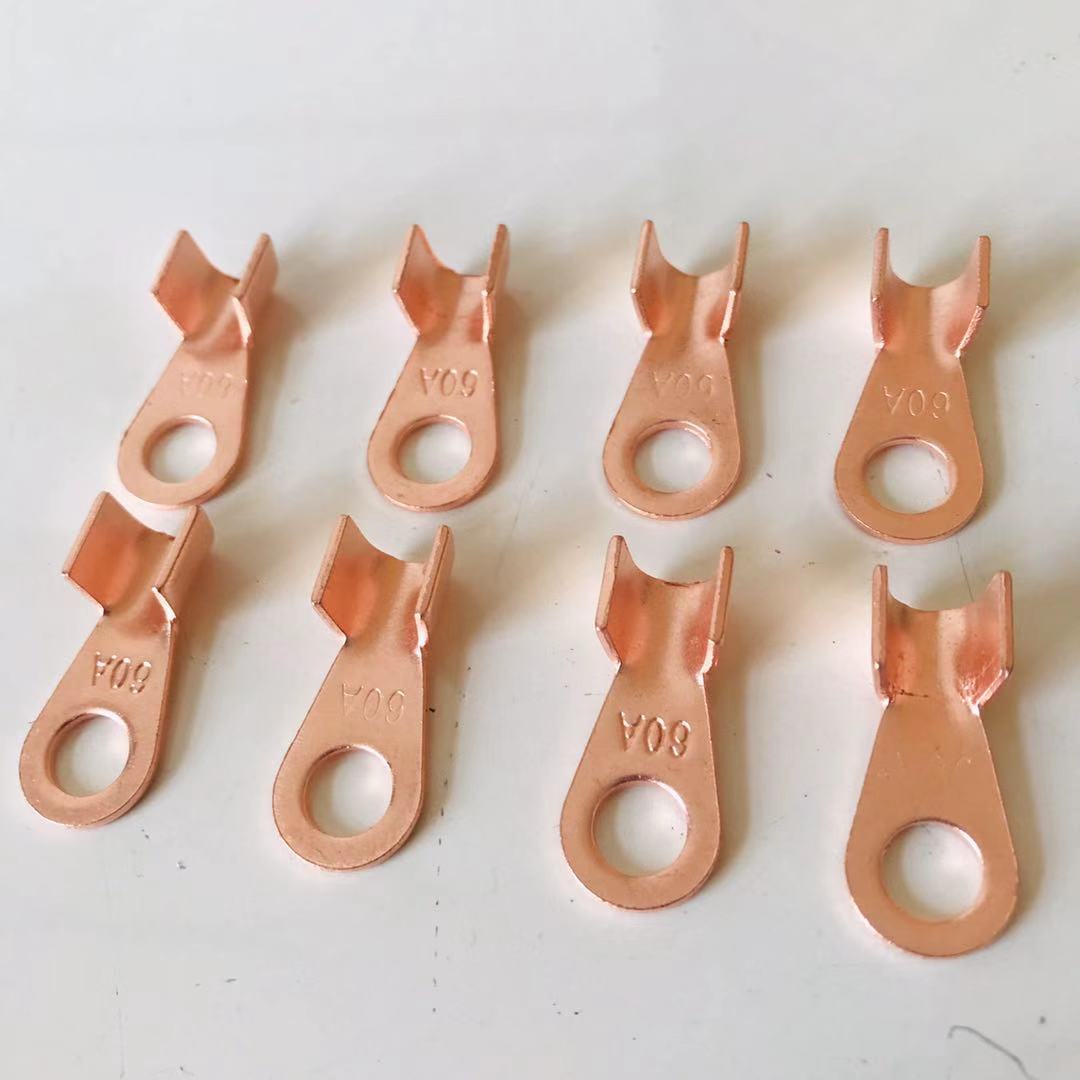 开口鼻紫铜OT-5A 10A 20A30A40A50A60A80A100AA150A铜鼻子接线