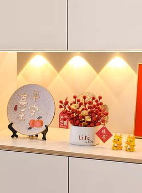 乔迁之喜结婚新年装饰品发财果开业礼物布置新居搬家客厅桌面摆件