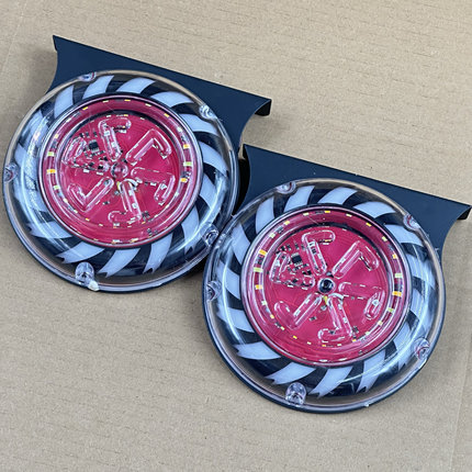 货车led刹车爆闪灯12V24V多功能汽车七彩雾灯防追尾警示灯倒车灯