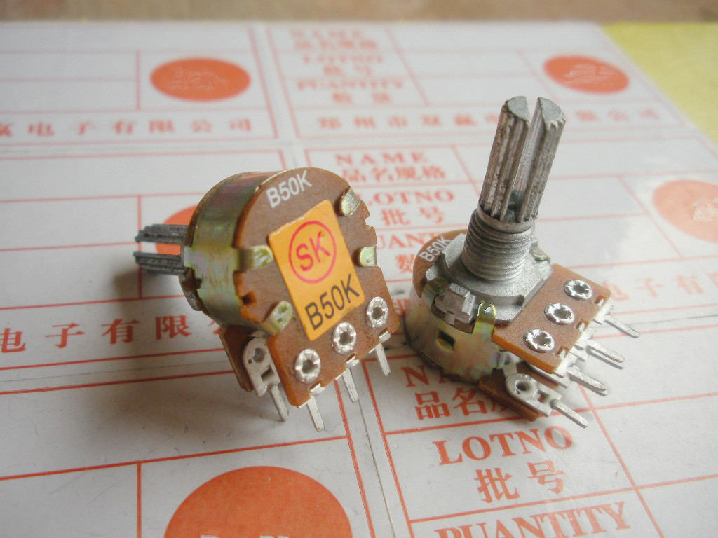 双联脚功放音量电位器花