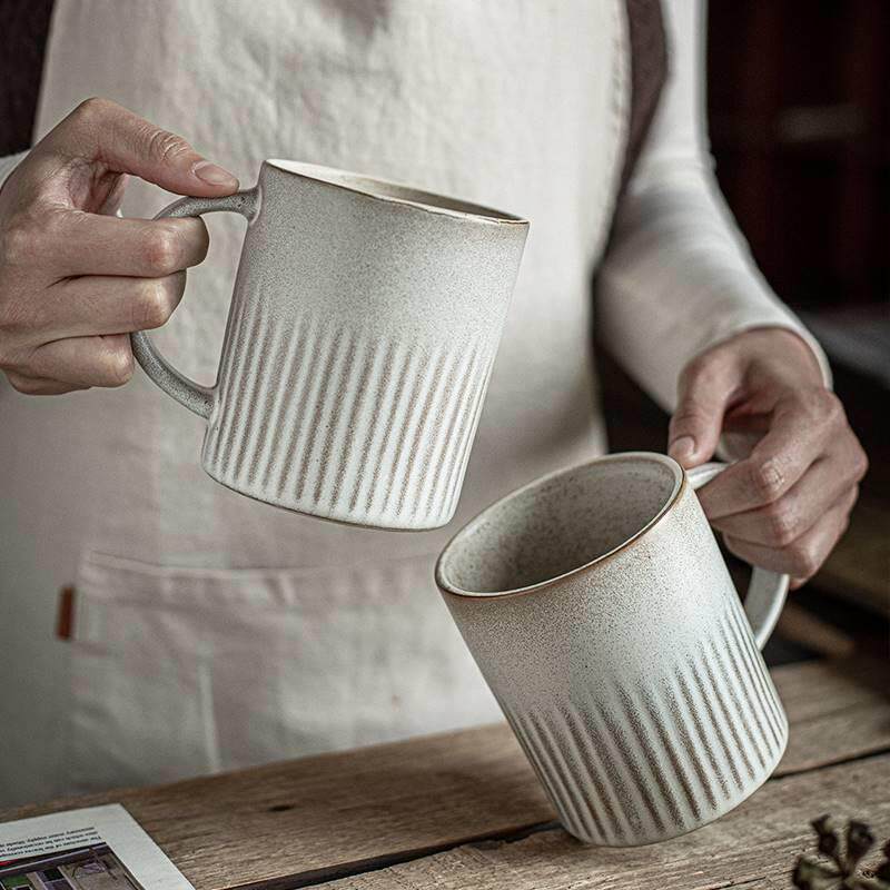 【高颜值马克杯】复古咖啡早餐杯 高级有质感陶瓷杯子 微瑕疵