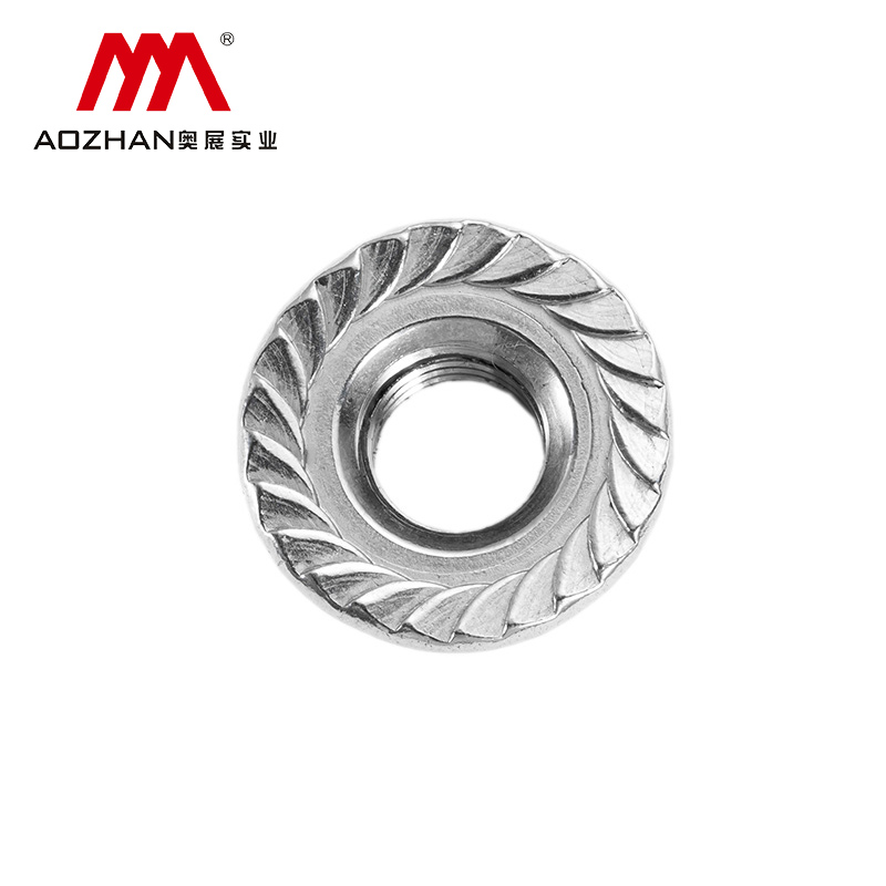 奥展不锈钢六角法兰螺母