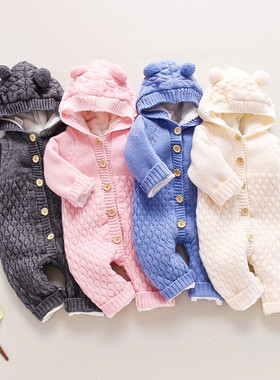 Baby boy girl Clothes New born for Winter Rompers Newborn