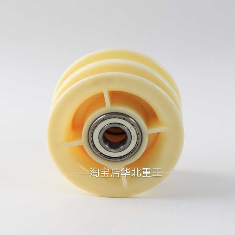 叉车门架油管滑轮 双槽 带轴承 外径119 宽度61孔径20mm 威肯 3T