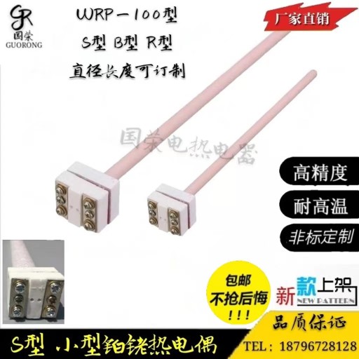 WRP-100 S型B型小铂铑热电偶 铂铑热电偶 马弗炉 实验炉专用测温