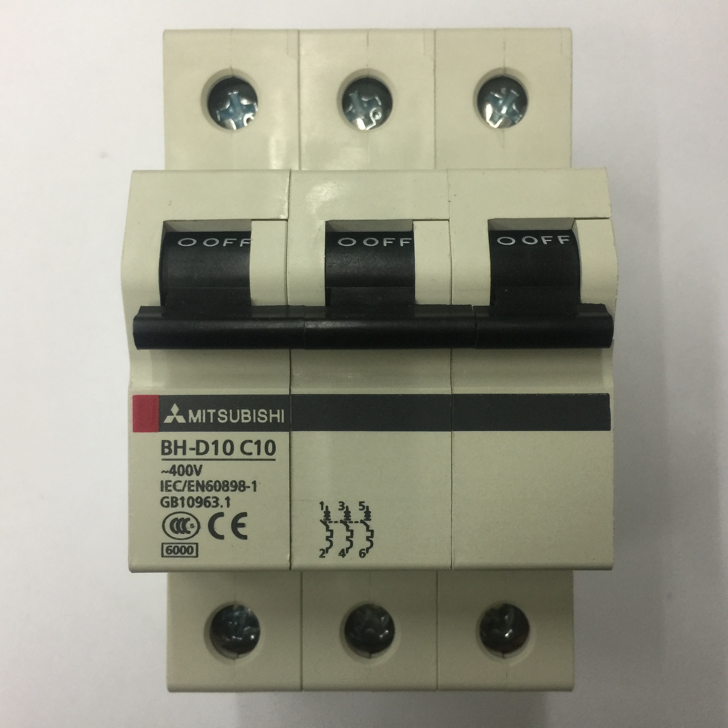 询价原装正品BH-D10 3P C10三菱高分断空气开关小型断路器议价