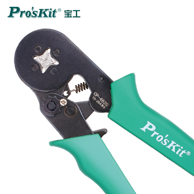 台湾宝工CP-462G欧式端子压线钳 棘轮四边形冷压端子钳压接钳