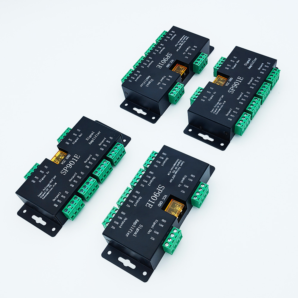 sp901e 幻彩放大器 多台多路同步流水控制器 灯带回流同步跑马