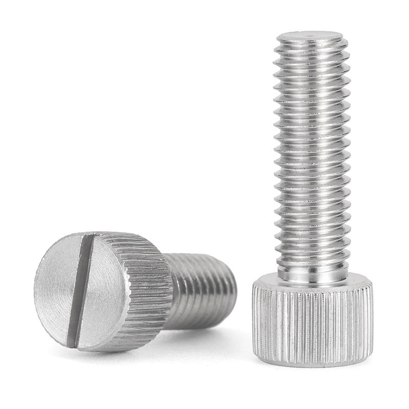 不锈钢开一字槽手拧螺丝