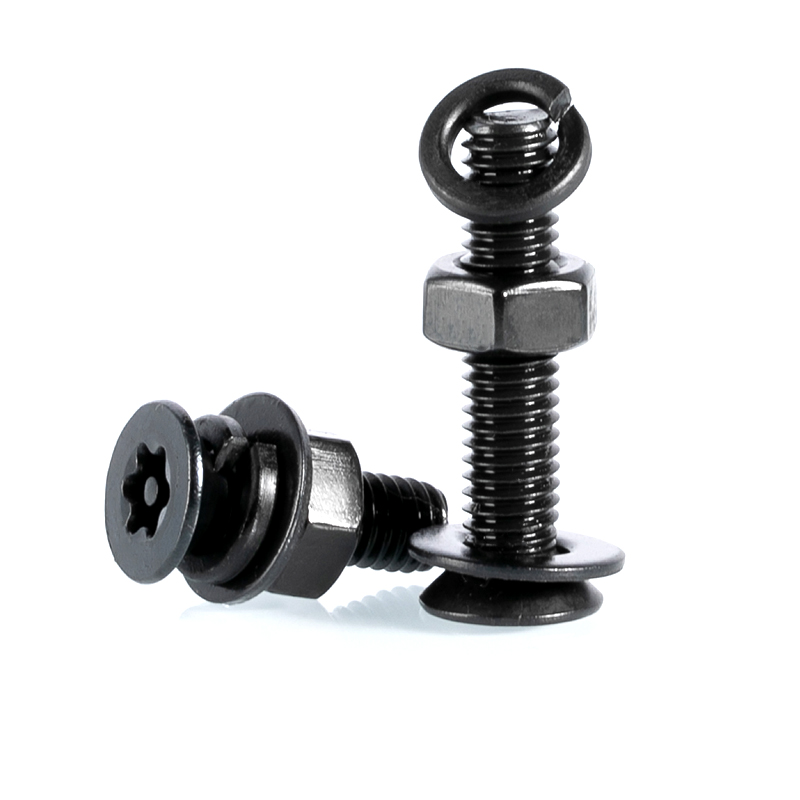 黑色不锈钢沉头梅花带柱