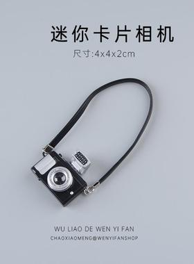 仿真照相片单反卡片机模型娃娃屋DIY微景观装饰品迷你复古摆件男