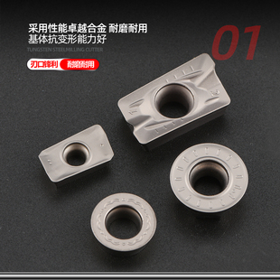 金属陶瓷铣刀片APMT1135/1604 RPMT1003/1204刀粒R5/R6圆数控刀片