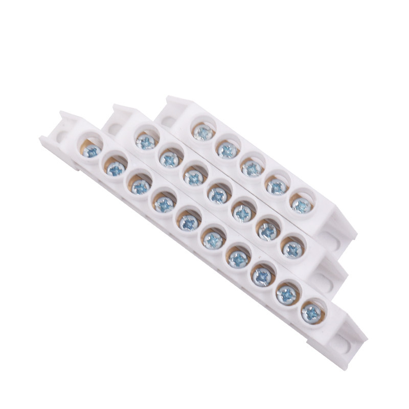 桥式/高桥零排5/7/10孔接线端子排 零线排十位桥式接线绝缘接线柱