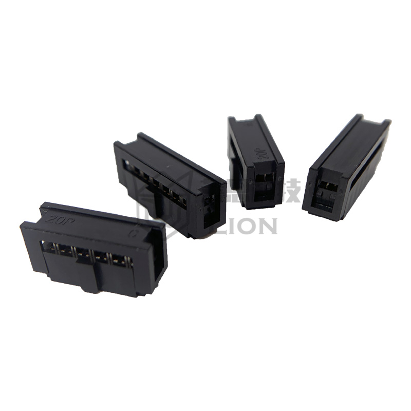 2.0mm FC-6/8/10/14/16/20/26/30/34/40/50P牛角插头座 IDC压线头