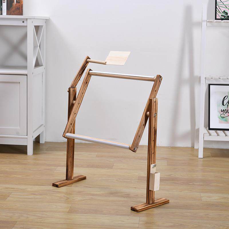 十字绣棚架床上可调台式实木绣花架子1米绣布苏绣绣架十字绣框架.