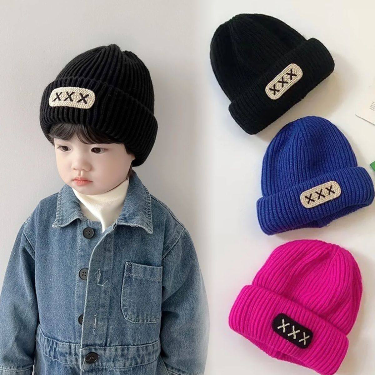 2到18岁宝宝帽子秋冬儿童毛线帽冬款新款2023秋款男童冬季针织帽