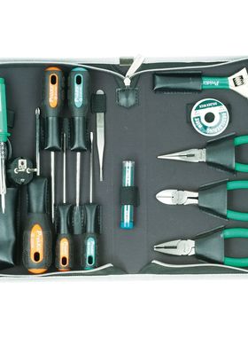 台湾宝工PK-2086B 14件电工电子工具套装家庭常用工具组PROKITS