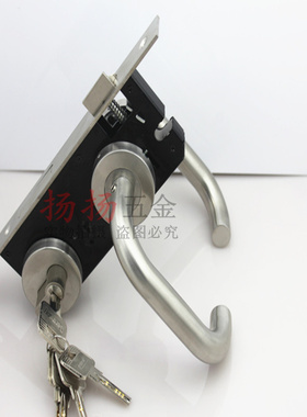 4585型不锈钢大门锁 门锁 门锁 过道门锁分体门锁 执手锁