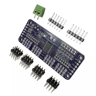 MCU-PCA9685 16通道 12位Fm+I2C总线 PWM 控制器舵机控制模块