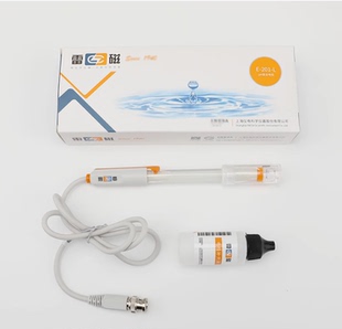 复合实验室pH探头传感器 上海雷磁E 201 L型pH复合电极 pH可充式