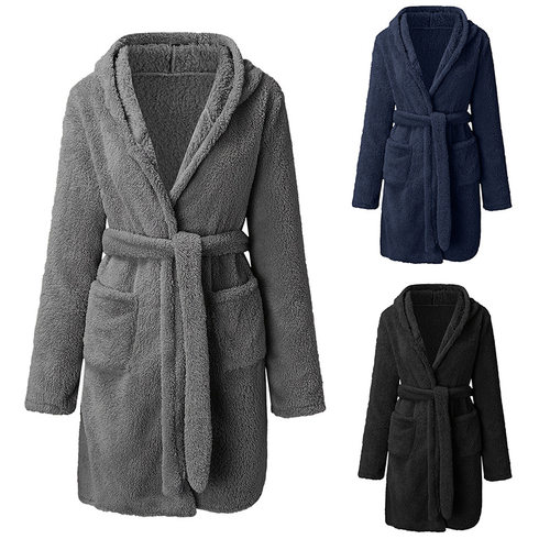 Men's bathrobe 男士加绒加厚保暖长袖家居服休闲舒适法兰绒浴袍