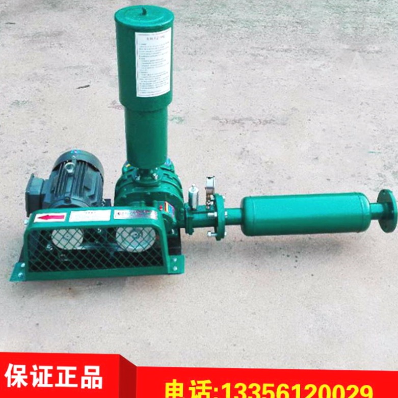 鱼塘三叶罗茨鼓风机输送