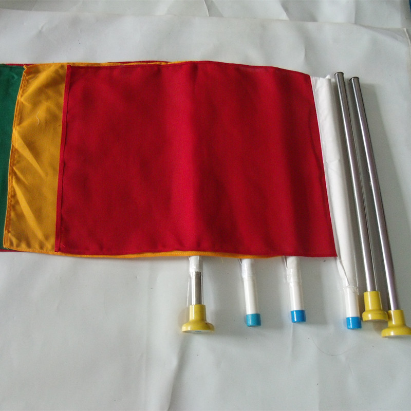 铁路红黄绿信号旗 不锈钢磁吸式旗杆 作业保护信号旗旗杆鸿聚生产