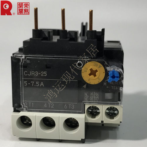 常熟开关热过载继电器CJR3-25T 5-7.5A配CK3-09/12/18/25接触器