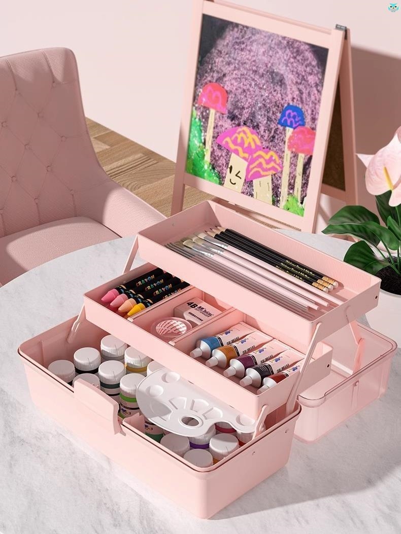 日本美术生专用工具箱塑