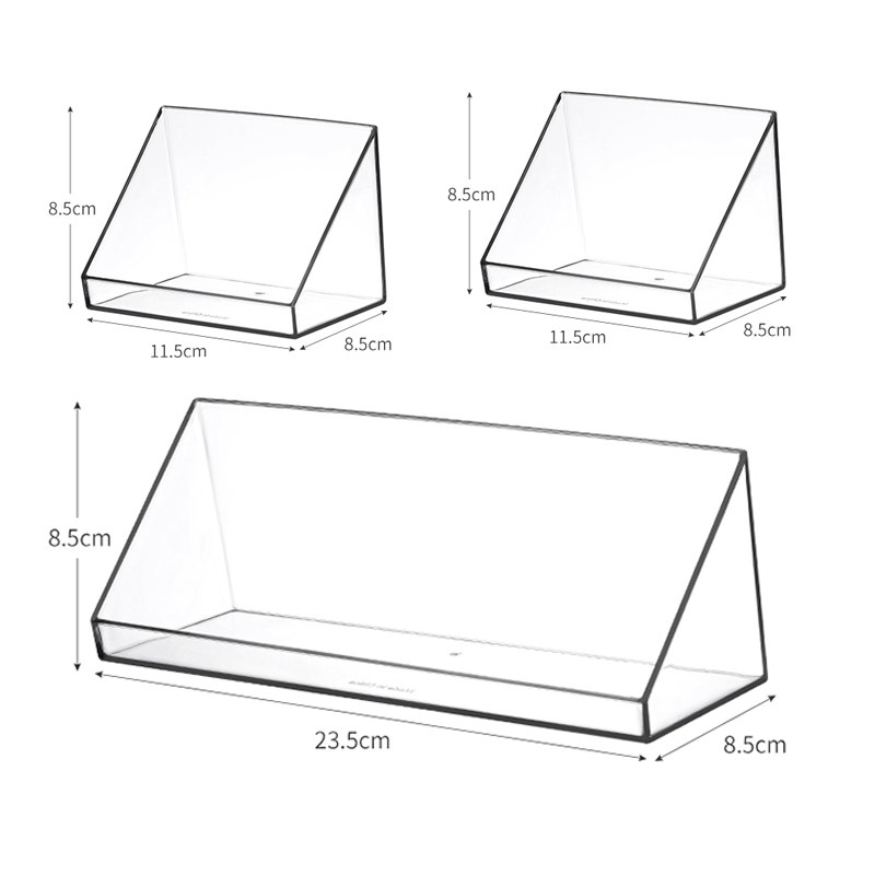 厨房挂件置物架亚克力透明壁挂式收纳盒挂架调料品瓶罐筷叉勺整理